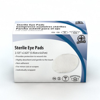 Sterile Oval Eye Pads 50/Pack - (WASF4588750)