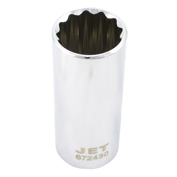 1/2" DR x 15/16" Deep Chrome Socket - 12 Point