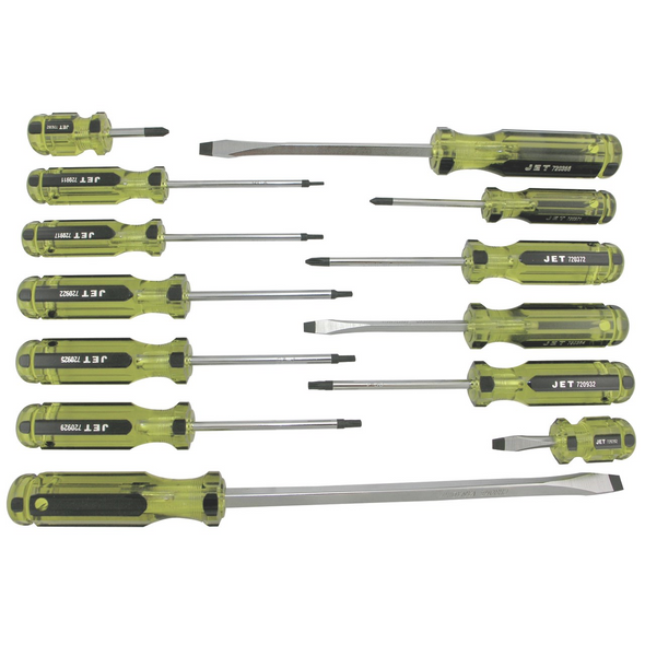 13 PC Jumbo Handle Mechanic's Screwdriver Set