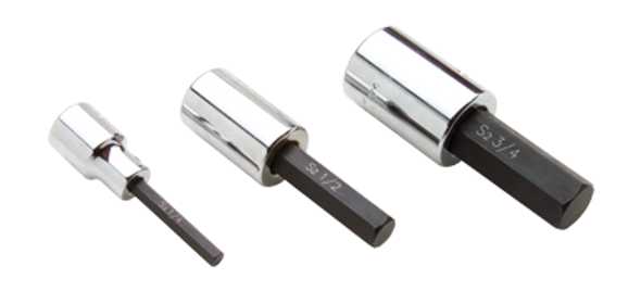 Gray Tools Standard Length Hex Head Chrome Finish Socket 5/16" X 1/2" Drive - (GRTDW10L)