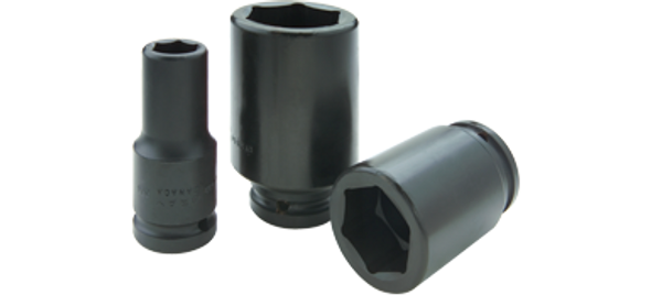 Gray Tools 6 Point Deep Length Black Impact Socket 1-1/2" X 3/4" Drive - (GRTPL2648)