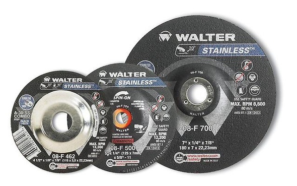 Walter 1/8'' Stainless Combo Spin-On, Diameter(in) 5