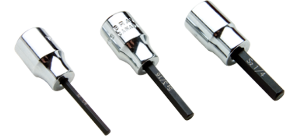 Gray Tools Standard Length Hex Head Chrome Finish Socket 3/16" X 3/8" Drive - (GRTTW6)