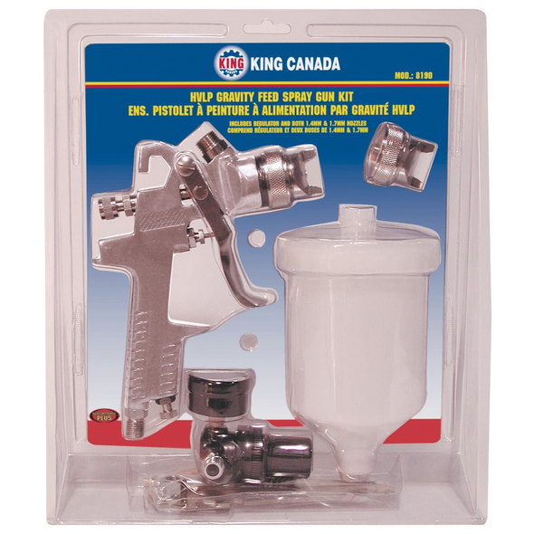 HVLP Gravity Feed Spray Gun Kit - (KG8190)