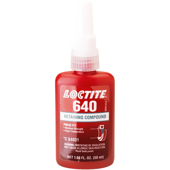 LOCTITE 640 Retaining Compound Medium Strength/High Temperature - 50 ml Bottle (LC64031)