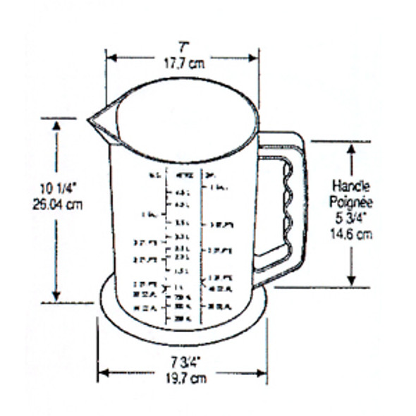 C34040 155 oz Measuring Container - (HUC34040)