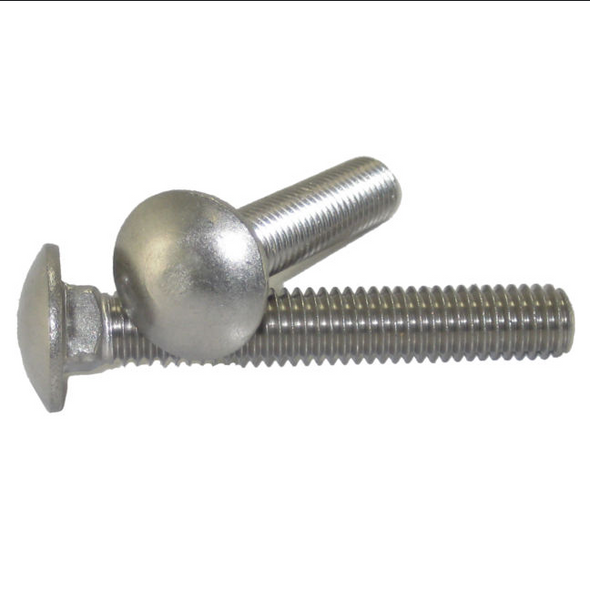 1/4" x 1-1/4"  Carriage Bolt 18.8 Stainless  Coarse Thread - (PC5002-311)