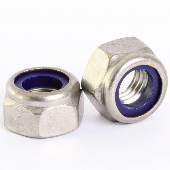 1-1/8" Nylon Lock Nut Plated - (LNNC118PB)