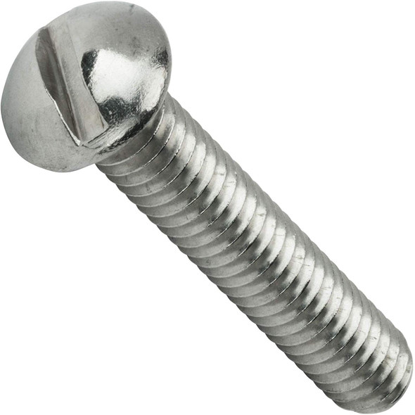 6-32 x 1/2" 18.8 Stainless Round Head Slotted Machine Screw - (PC5103-087)