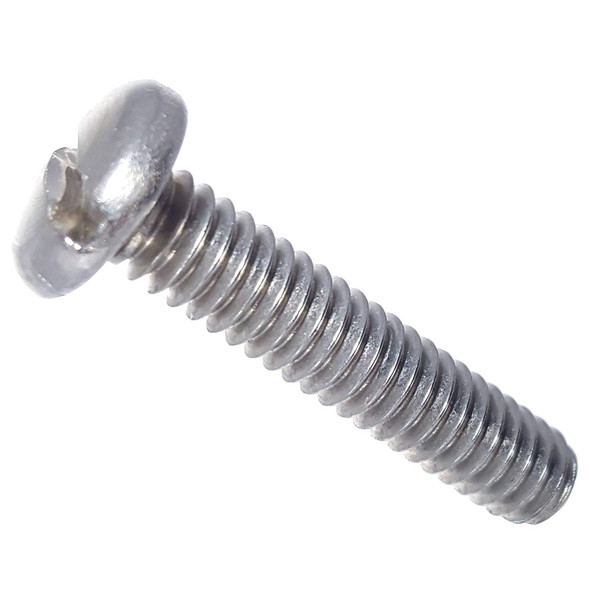 10-24" x 1" 18.8 Stainless Pan Head Slotted Machine Screw - (PC5105-193)