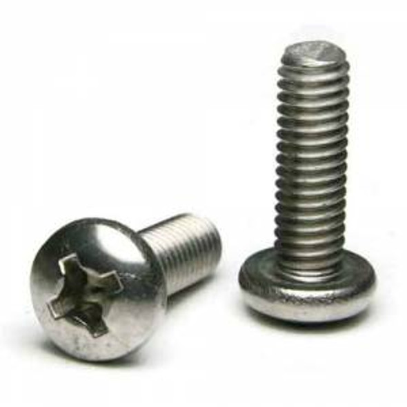 8-32 x 3/8" 18.8 Stainless Pan Head Philips Machine Screw - (PC5114-135)