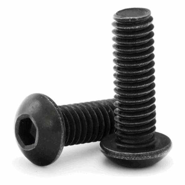 3/8 in x 1-1/2 in Button Head Socket Cap Bare Metal - (701171)