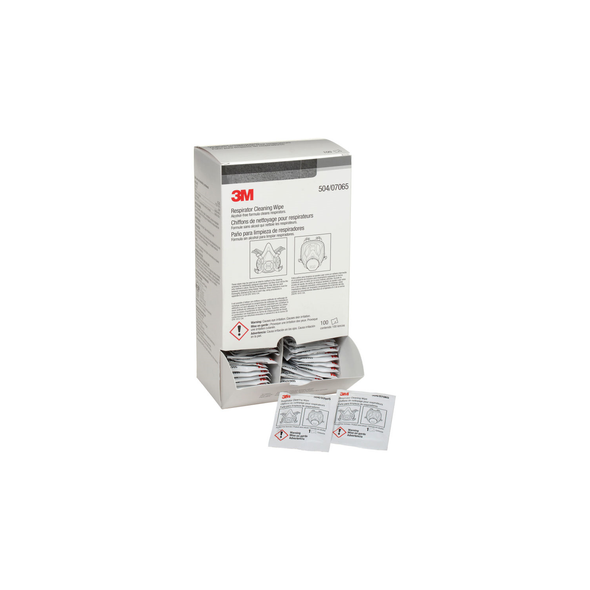 3M Respirator Cleaning Wipe 504 Alcohol-Free - Box of 100