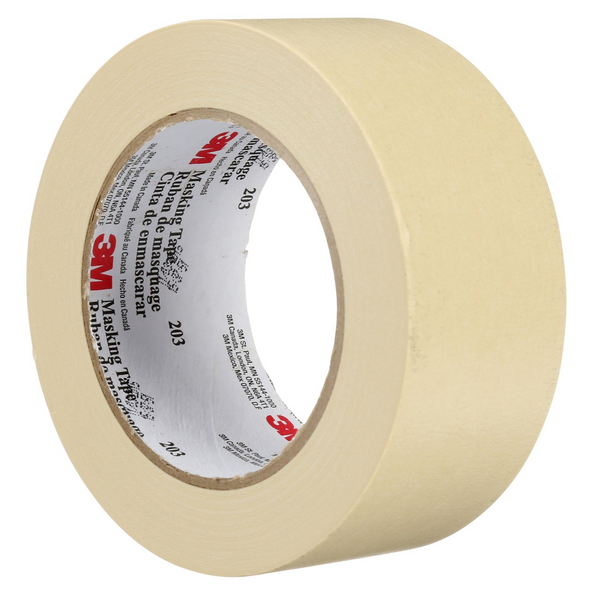 3M General Purpose Masking Tape, 203, beige, trilingual 48 mm x 55 m