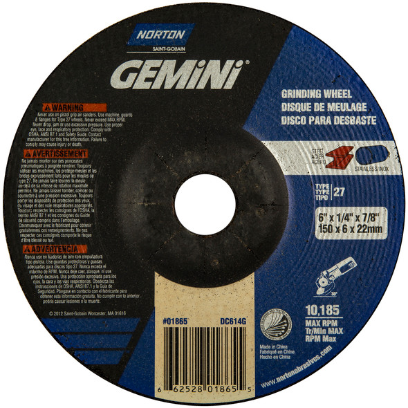 Gemini A AO Type 27 Grinding Wheel - (NAB66252843598)