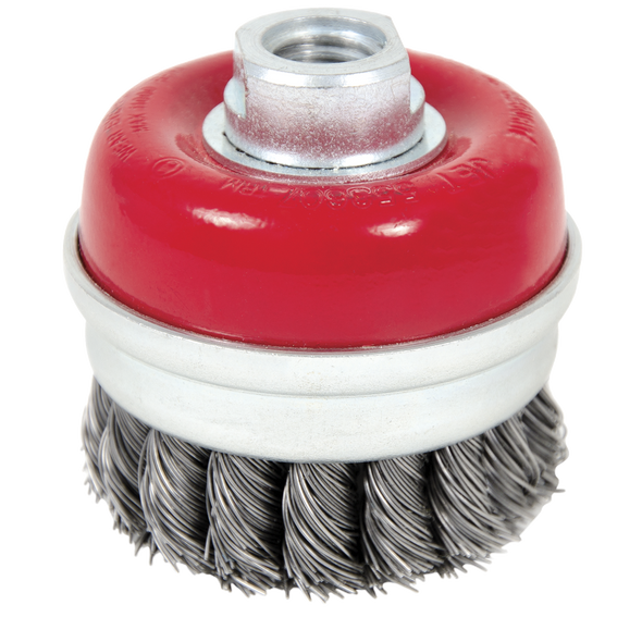 3" Knot Banded Cup Brush, High Performance for Angle Grinders - (JT553607)