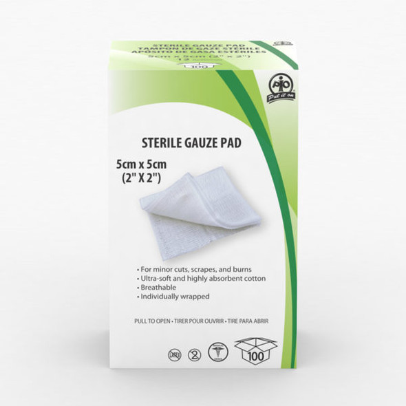 2" X 2" Gauze Pads 25/Pack - (WASF1030525)