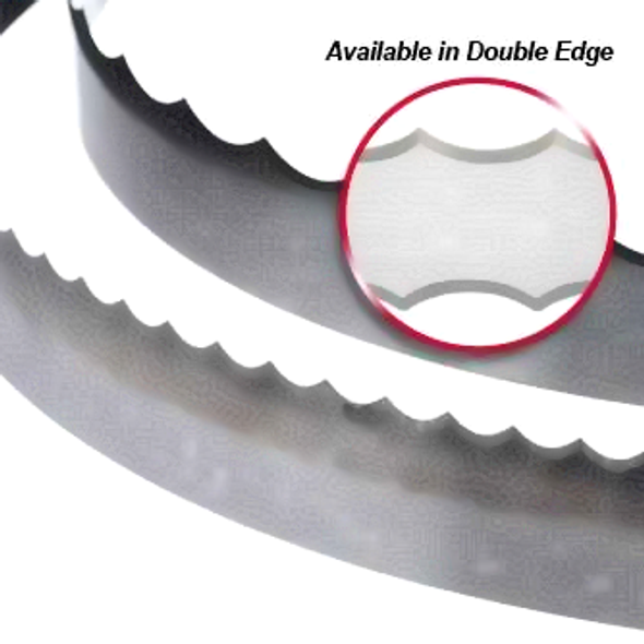 11'6" x 1/2" x .020 x 1/2 tpi Double Bevel Scalloped Edge - (SKSDBSA500x11'6")