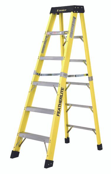 Featherlite 6400 Fiberglass Step Ladder Series - 6403