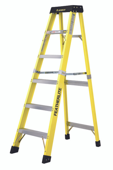 Featherlite 6900 Step Fiberglass Step Ladder Series - 6903