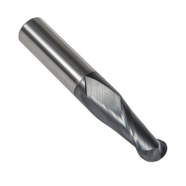 Precision Twist Drill HM TiAlN ANSI Plain Shank Ball-Nosed End Mill - EB3302V - 2630 - (002630)