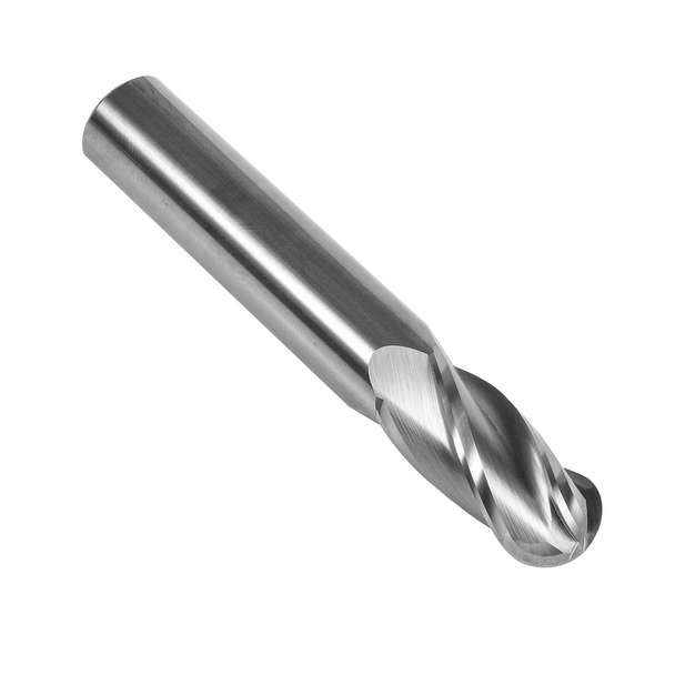 Precision Twist Drill HM TiAlN ANSI Plain Shank Ball-Nosed End Mill - EB3304V - 3083 - (003083)