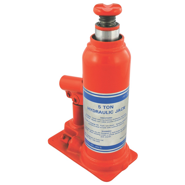 5 Ton JET Hydraulic Bottle Jack - Super Heavy Duty