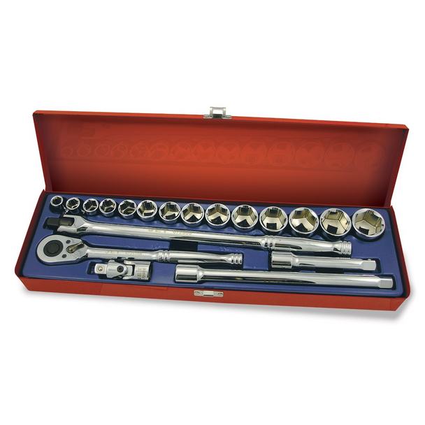 20 PC 1/2" DR SAE Socket Wrench Set - 6 Point