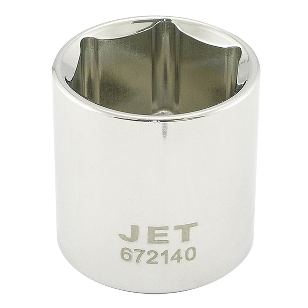 1/2" DR x 3/8" Regular Chrome Socket - 6 Point - JT672112