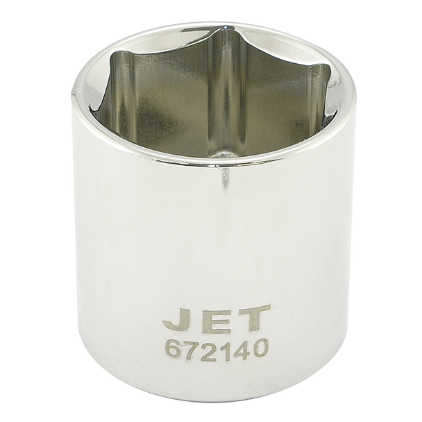 1/2" DR x 1-1/4" Regular Chrome Socket - 6 Point - JT672140