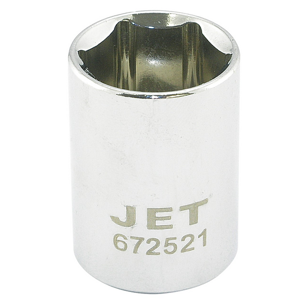 1/2" DR x 13mm Regular Chrome Socket - 6 Point