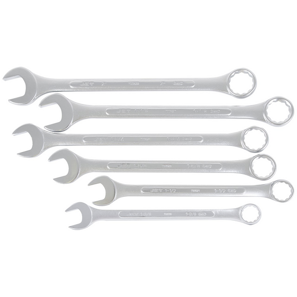 6 PC SAE Jumbo Raised Panel Combination Wrench Set