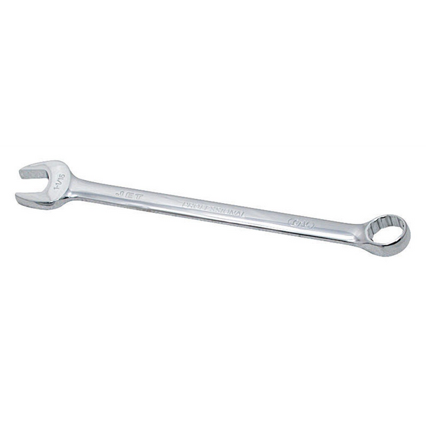 7/16" Fully Polished Long Pattern Combination Wrench