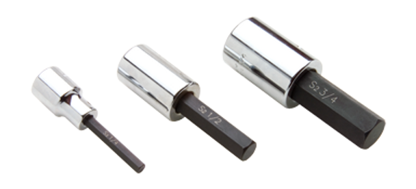 Gray Tools Standard Length Hex Head Chrome Finish Socket 3/8" X 1/2" Drive - (GRTDW12L)