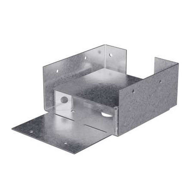 ABW 6x6 Rough ZMAX?« Galvanized Adjustable Standoff Post Base - (SIMABW66RZ)