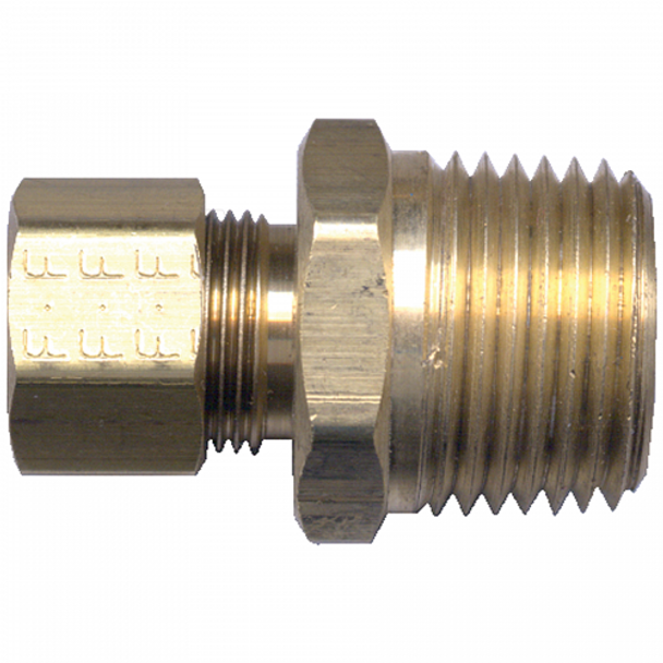 68-4A 1/4" Tube X 1/8" MNPT Male Pipe Connector - (FA68-4A)