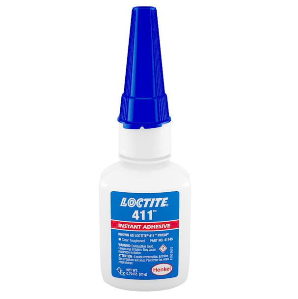 LOCTITE 411 Clear Toughened  - 20 gm Net Wt. Bottle (LC41145)