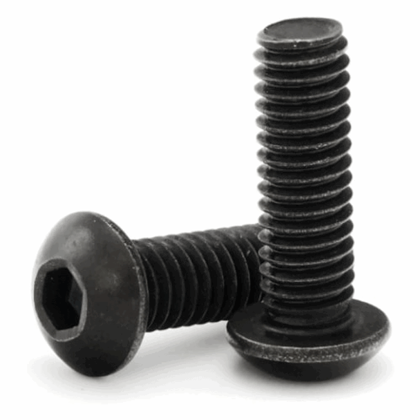 M4 x 16 Button Head Socket Cap Bare Metal - (CSBSM4-16)