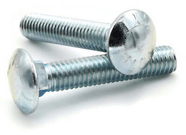 M12-1.75 x 70mm  Carriage Bolt 8.8 Plated Coarse Thread - (CB9M12-70P)
