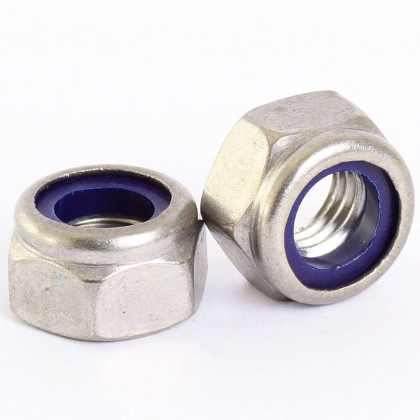 1/2" Nylon Lock Nut Plated - (LNNC12PB)