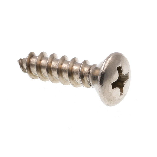 #12 x 1-1/4" 18.8 Stainless Oval Head Phillips Tapping Screw - (PC5170-252)