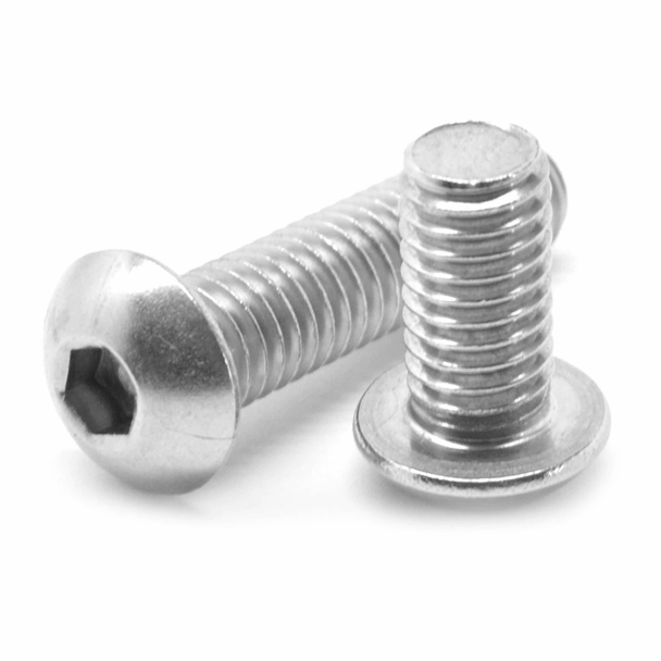3/8 in x 1 in Button Head Socket Cap Plated - (874175)