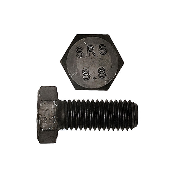 M12 x 200 Hex Head Cap Screw - Metric 10.9 Bare Metal Coarse Thread - (CSH10M12-200)