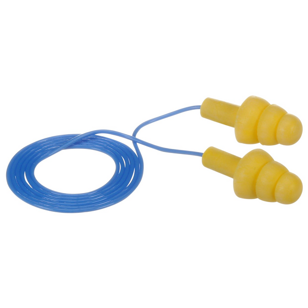 3M E-A-R UltraFit Corded Earplugs, 340-4004, yellow