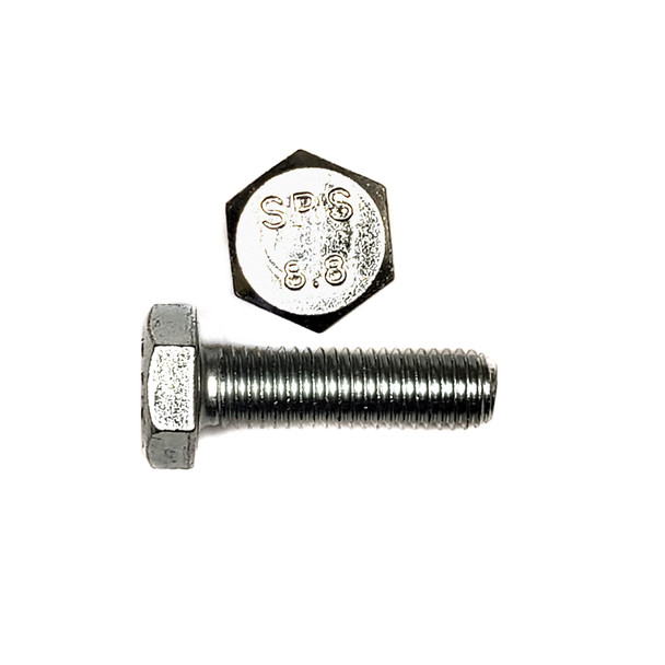 M16 x 75 Metric Hex Head Cap Screw - Coarse Thread, Grade 8.8, Plated - (CSH9M16-75P)