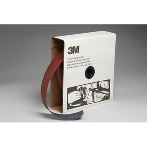 3M Utility Cloth Roll, 314D, P100, 2 in x 50 yd (50.8 mm x 45.72 m)