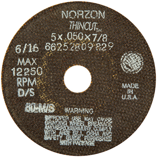 NorZon Plus RightCut 5SGZ CA Type 01/41 Right Angle Cut-Off Wheel - (NAB66252809829)