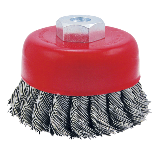 3" Knot Twisted Cup Brush, High Performance for Angle Grinders - (JT554201)