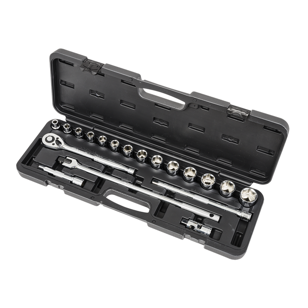 20 PC 1/2" Drive SAE Socket Set - 020133