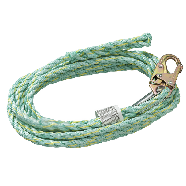 Vertical Lifeline - Snap Hook & Back Splice - 50' (15.2 m)